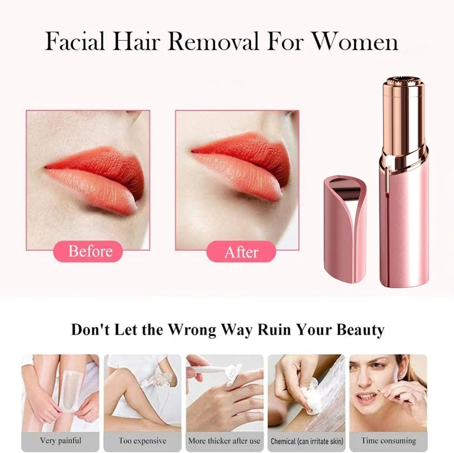 Facial Hair Removal for Women - glow vine